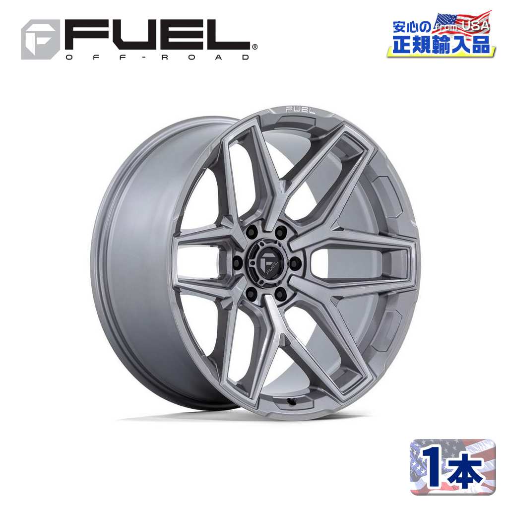 乐天商城 - 【FUEL OFFROAD (フューエルオフロード) 正規代理店】20インチアルミホイール 1本FC854AX FLUX フラックス PLATINUM(プラチナム)20×10J 6H 135 -18 CB87.1