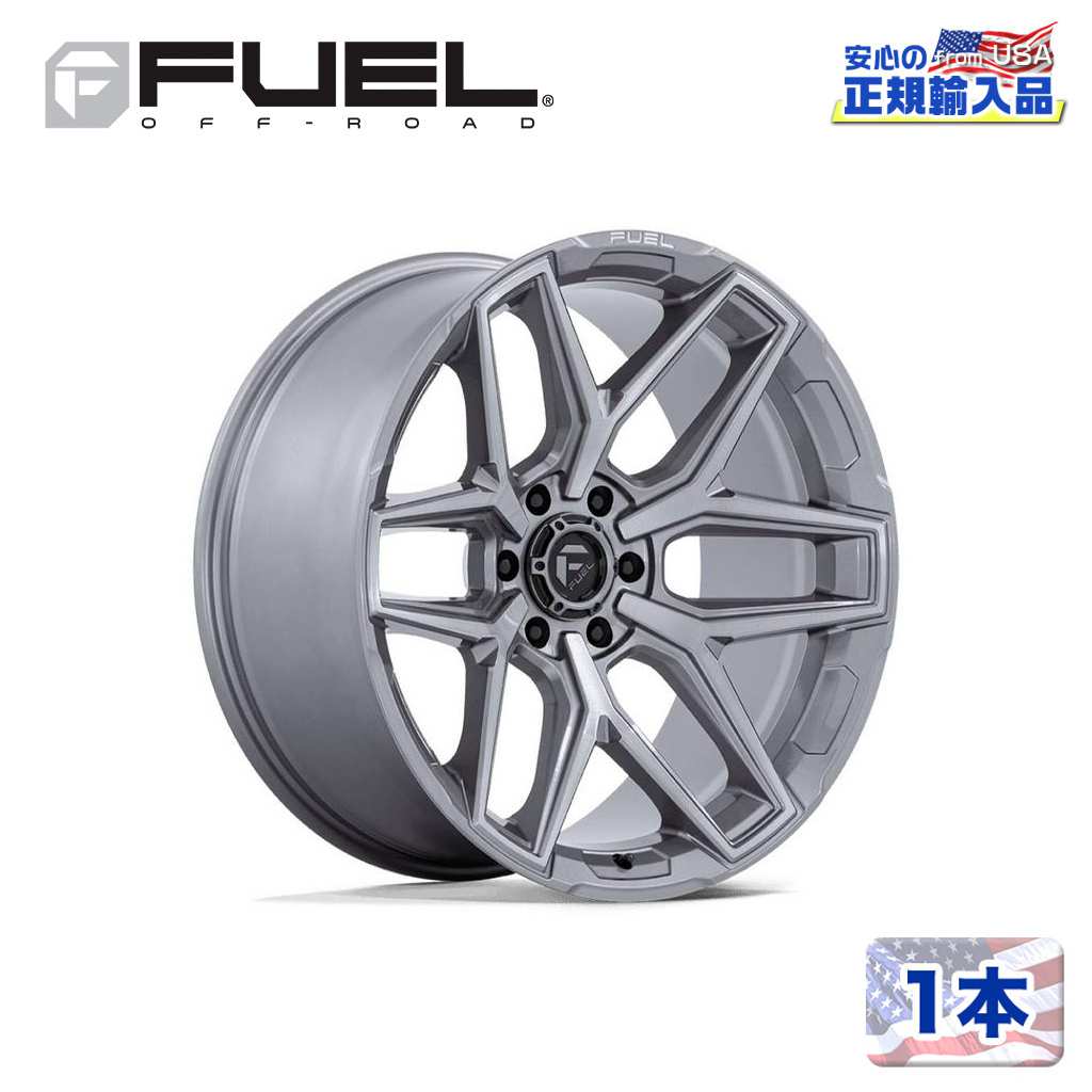 樂天商城 - 【FUEL OFFROAD (フューエルオフロード) 正規代理店】20インチホイール 1本FLUX 20×10 8H 180 -18 CB124.2PLATINUM(プラチナム)汎用/FC854AX20108818N