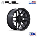 【FUEL OFFROAD (フューエルオフロード) 正規代理店】20インチホイール 1本FLUX 20×10 5H 127 -18 CB71.5BLACKOUT(ブラックアウト)汎用/FC854MX20105018N