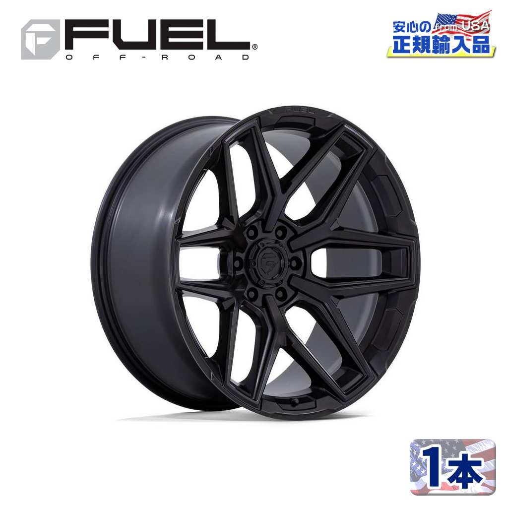 Rakuten - 【FUEL OFFROAD (フューエルオフロード) 正規代理店】20インチアルミホイール 1本FC854MX FLUX フラックス BLACKOUT(ブラックアウト)20×10J 6H 135 -18 CB87.1