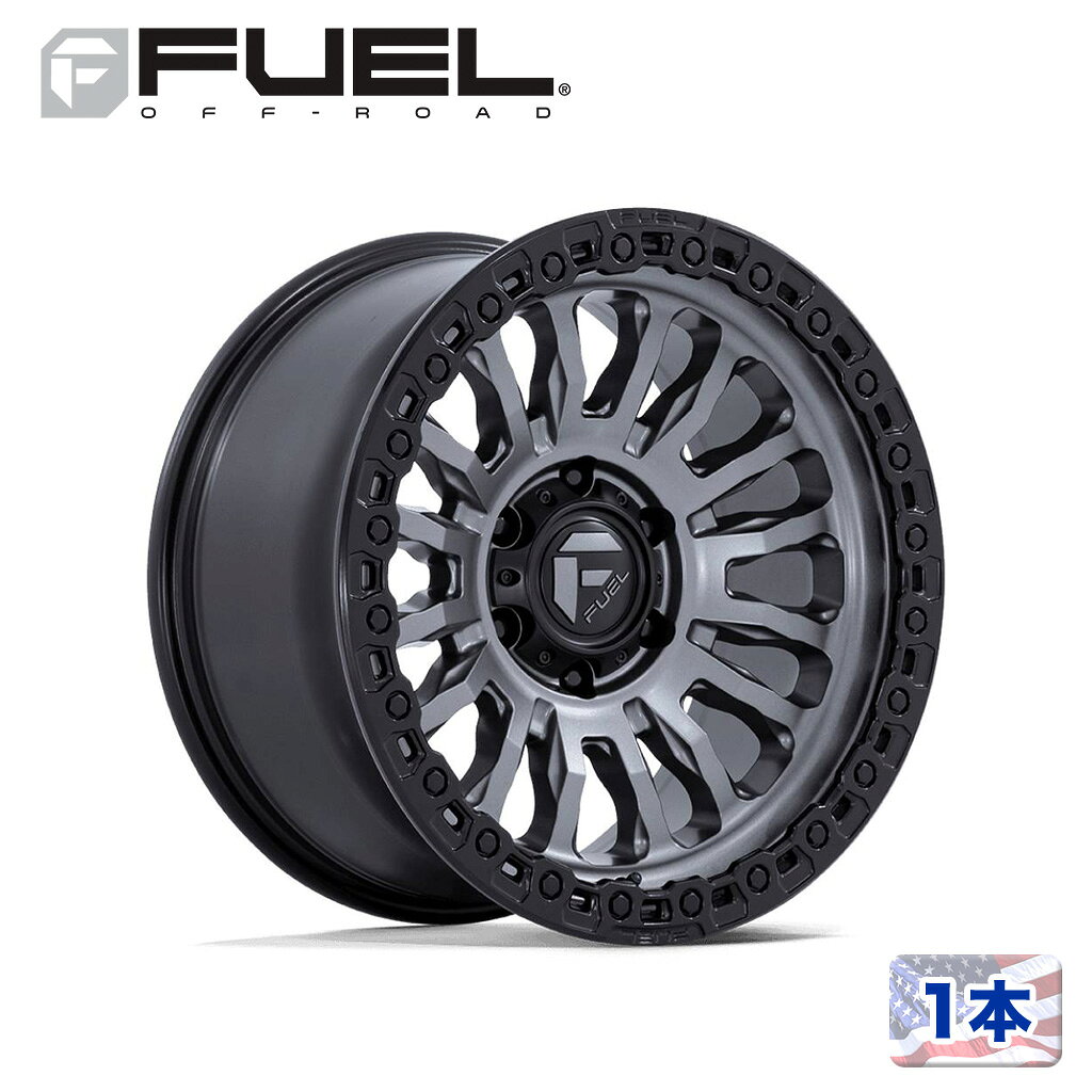 ●商品について●BRAND(読み)FUEL OFFROAD(フューエルオフロード)正規代理店商品内容 20インチホイール(1本)適合車種 汎用 適合年式・型式 材質 アルミフィニッシュ MATTE GUNMETAL W/ M-BLACK LIP(マットガンメタル/マットブラックリップ)フィニッシュ説明 マットガンメタル/マットブラックリップ付属品 -メーカー品番 FC857AB20906820商品重量 商品詳細1 シリーズ：FC857 RINCON商品詳細2 サイズ詳細・ホイールサイズ(インチ)：20・リム幅：9J・ホイール穴：6・PCD：139.7・オフセット：+20・ハブ径：106.1商品詳細3 強度マーク：SAE J2530予備事項1 タイヤとの組み合わせも可能でございます。タイヤメーカーはYOKOHAMA・BF GOODRICH・TOYO等基本的に全てのメーカーで対応可能ですので、お気軽にご相談ください。予備事項2 -予備事項3 -取り付けにあたっての注意事項1 ・車の年式・走行・個体差などで多少干渉したりする場合がありますが その場合はフェンダーライナー加工、スペーサーなどで対応してください。 その理由でのクレーム・キャンセル等はお受けすることができかねますので御了承ください。取り付けにあたっての注意事項2 タイヤサイズによってはリフトアップが必要となります。取り付けにあたっての注意事項3 -テクニカルレベル -取り付け予想時間 --梱包 サイズ 縦 -cm梱包 サイズ 横 -cm梱包 サイズ 高さ -cm梱包 3サイズ 計 -cm梱包 本体重量 -●弊社管理欄●ロケーション番号-管理番号 D857A20906820出荷番号 D857A20906820