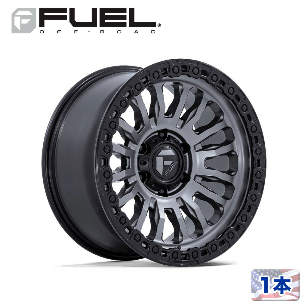 樂天商城 - 【FUEL OFFROAD (フューエルオフロード) 正規代理店】20インチホイール 1本FC857 RINCON 20×9 8H 180 +20 CB124.2MATTE GUNMETAL W/ M-BLACK LIP(マットガンメタル/マットブラックリップ)汎用/FC857AB20908820
