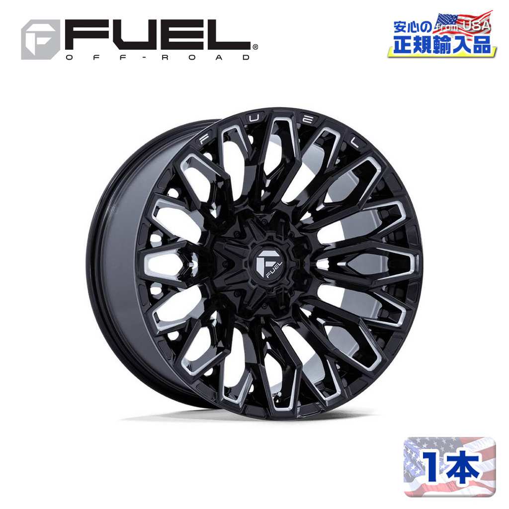 樂天商城 - 【FUEL OFFROAD (フューエルオフロード) 正規代理店】20インチホイール 1本FC865 STRIKE 20×10 8H 165.1 -18 CB125.1GLOSS BLACK MILLED(グロスブラックミルド)汎用/FC865BE20108018N