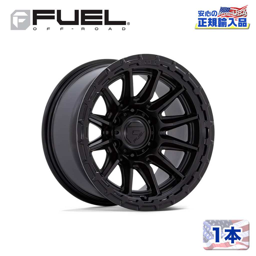 Rakuten - 【FUEL OFFROAD (フューエルオフロード) 正規代理店】17インチホイール 1本FC866 PISTON 17×9 6H 135 +1 CB87.1BLACKOUT W/ GLOSS BLACK LIP(ブラックアウト/グロスブラックリップ)汎用/FC866MX17906301
