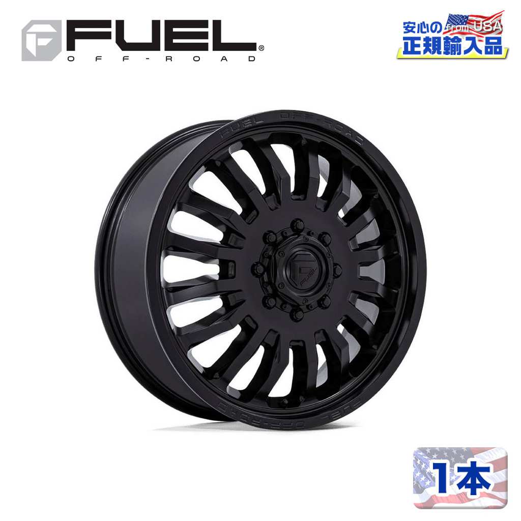樂天商城 - 【FUEL OFFROAD (フューエルオフロード) 正規代理店】20インチホイール 1本D867 ARC 20×8.25 8H 210 +104 CB154.3BLACKOUT(ブラックアウト)汎用/D867208293