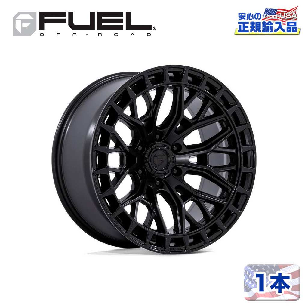 Rakuten - 【FUEL OFFROAD (フューエルオフロード) 正規代理店】20インチホイール 1本FC869 SIGMA 20×10 5H 127 -18 CB71.5BLACKOUT W/ G-BLK LIP(ブラックアウト/グロスブラックリップ)汎用/FC869MB20105018N