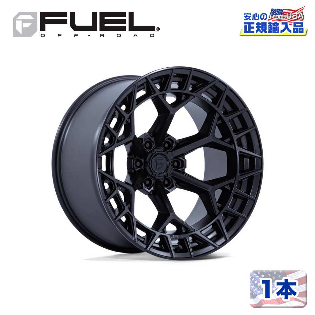 樂天商城 - 【FUEL OFFROAD (フューエルオフロード) 正規代理店】22インチホイール 1本FC873 CHARGER 22×12 5H 127 -44 CB71.5BLACKOUT(ブラックアウト)汎用/FC873MX22125044N