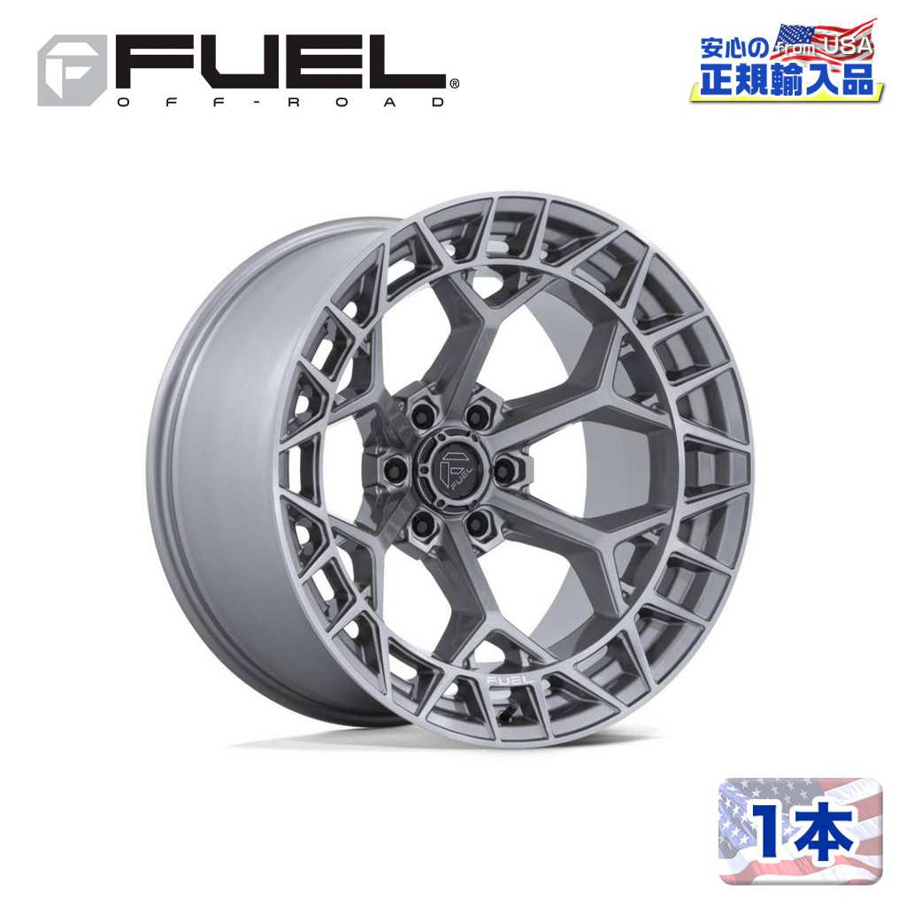 乐天商城 - 【FUEL OFFROAD (フューエルオフロード) 正規代理店】22インチホイール 1本FC873 CHARGER 22×12 8H 180 -44 CB124.2PLATINUM(プラチナム)汎用/FC873AX22128844N