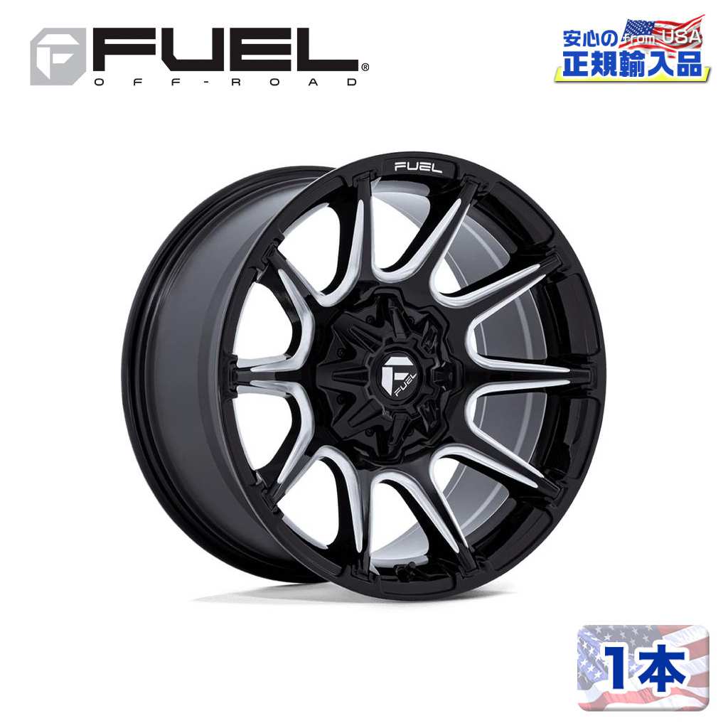 樂天商城 - 【FUEL OFFROAD (フューエルオフロード) 正規代理店】20インチホイール 1本FC880 SUPER C 20×9 6H 135/139.7 +1 CB106.1GLOSS BLACK MILLED(グロスブラックミルド)汎用/FC880BE20906701