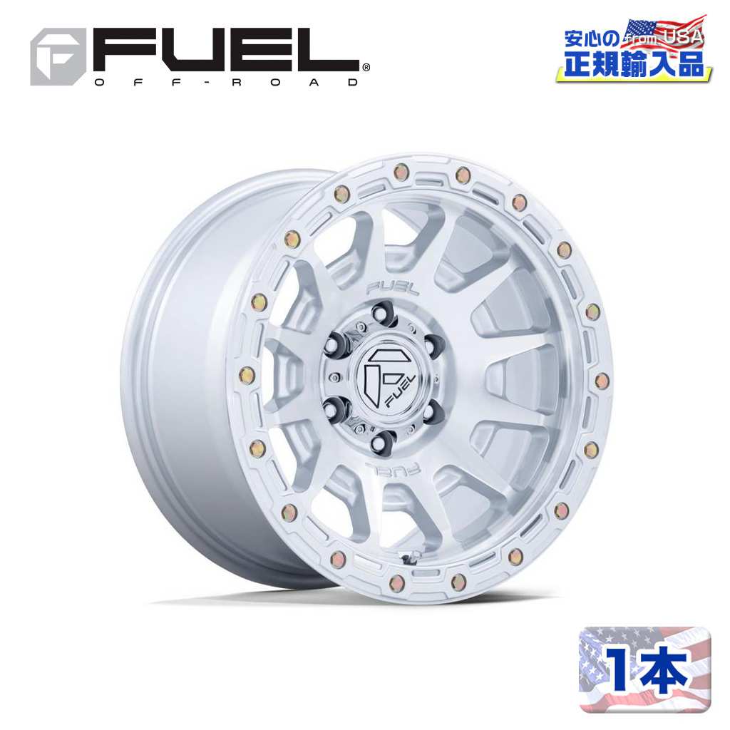 18インチ アルミホイール 1本FC884 FORTRESS 18×9 6H 139.7 +1 CB106.1 GLOSS SILVER W/ MACHINED FACE(グロスシルバー/マシーンドフェイス)汎用/FC884SD18906801