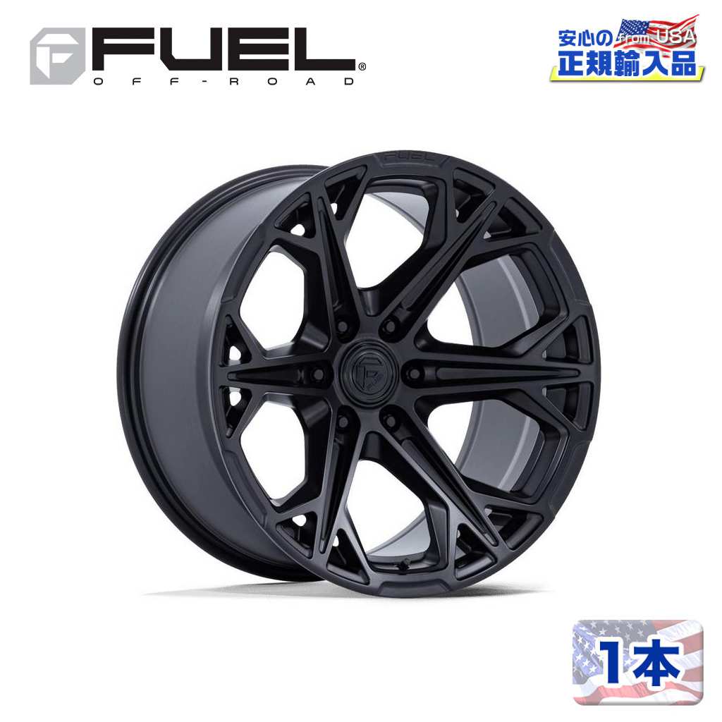 Rakuten - 【FUEL OFFROAD 正規品】20インチ アルミホイール 1本FC886 HAMMERHEAD 20×9 6H 135 +20 CB87.1 BLACKOUT(ブラックアウト)汎用/FC886MX20906320