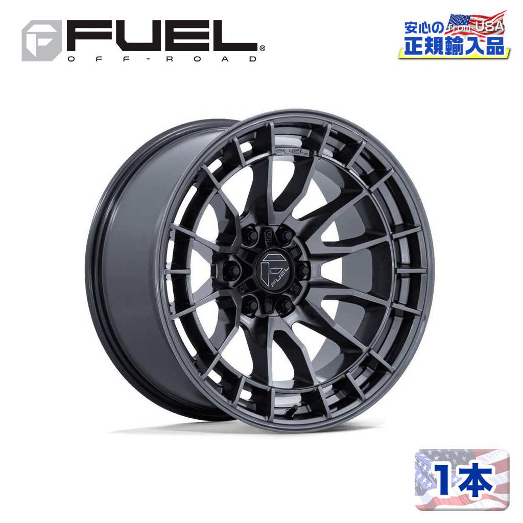 Rakuten - 【FUEL OFFROAD 正規品】18インチ アルミホイール 1本FC888 REVOLT 18×9 6H 139.7 +20 CB106.1 GLOSS GUNMETAL(グロスガンメタル)汎用/FC888AX18906820