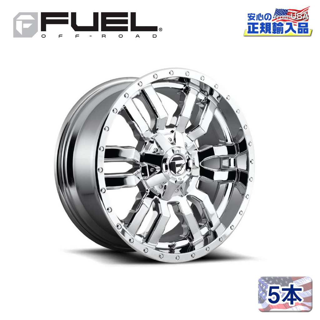 FUEL OFFROAD (ե塼륪ե) Ź20ߥۥ 5ܥåD631 SLEDGE å2010 8H165.1 -18 CB125.1CHROME PLATED /D63120008247