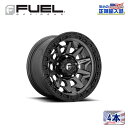 【FUEL OFFROAD (フューエルオフロード) 正規代理店】17インチアルミホイール 4本セットD716 COVERT コバート17×8.5 6H139.7 14 CB106.1MATTE ANTHRACITE W/ BLACK RING 汎用/D71617858452