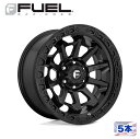 【FUEL OFFROAD (フューエルオフロード) 正規代理店】17インチアルミホイール 5本セットD716 COVERT コバート17×8.5 6H139.7 14 CB106.1MATTE ANTHRACITE W/ BLACK RING 汎用/D71617858452