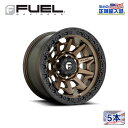 【FUEL OFFROAD (フューエルオフロード) 正規代理店】16インチアルミホイール 5本セットD696 COVERT コバート16×8 6H139.7 1 CB106.1MATTE BRONZE WITH BLACK RING 汎用/D69616808445