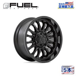 【FUEL OFFROAD (フューエルオフロード) 正規代理店】22インチアルミホイール 5本セットD796 ARC22×10 8H180 -18 CB124.2MATTE BLACK W/ GLOSS BLACK LIP 汎用/D79622001847