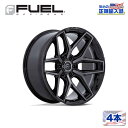 【FUEL OFFROAD (フューエルオフロード) 正規代理店】20インチホイール 4本セットFLUX 20×10 8H 180 -18 CB124.2GLOSS BLACK BRUSH FC GRAY DDT(グロスブラックブラッシュ FCグレー DDT)汎用/FC854BT20108818N(2)