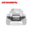 【GO RHINO(ゴーライノ)正規輸入品】Rockline ウインチ対応 フロントバンパー 全幅 オーバーライダー付きJeep GLADIATOR ジープ グラディエーター JT 2020年～Jeep Wrangler ジープ ラングラー JK/JL 2007年～