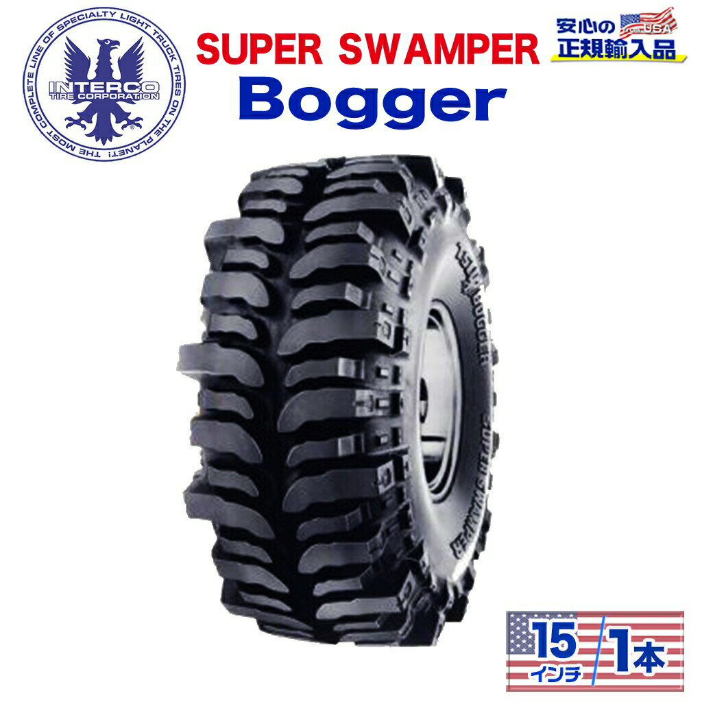 INTERCO TIRE (󥿡) ͢Źۥ1SUPER SWAMPER (ѡѡ) Bogger (ܥ)38.5x15/15LT ֥å쥿 Х