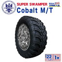 【INTERCO TIRE (インターコタイヤ) 日本正規輸入総代理店】タイヤ1本SUPER SWAMPER (スーパースワンパー) Cobalt M/T (コバルト)37x14.50R22 ブラックレター ラジアル