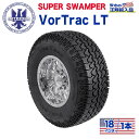 【INTERCO TIRE (インターコタイヤ) 日本正規輸入総代理店】タイヤ1本SUPER SWAMPER (スーパースワンパー) VorTrac LT (ボートラック)37x12.5R18LT ブラックレター ラジアル