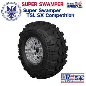 【INTERCO TIRE (インターコタイヤ) 日本正規輸入総代理店】タイヤ5本SUPER SWAMPER (スーパースワンパー) Super Swamper TSL SX Competition (コンペディション)43x14.5/17LT ブラックレター バイアス