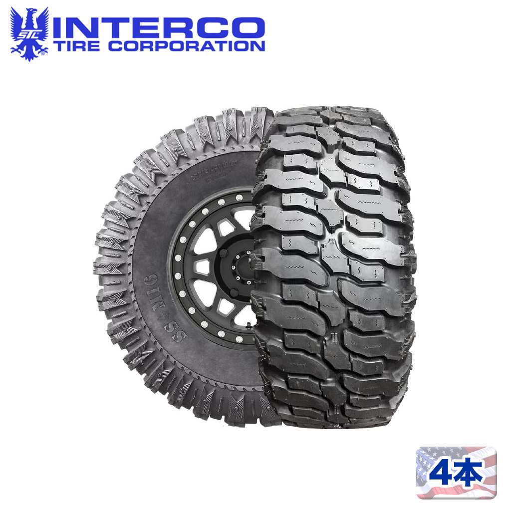 Rakuten - 【INTERCO TIRE 正規品】22インチタイヤ 4本SS-M1637×13.50R22 ブラックレター ラジアル