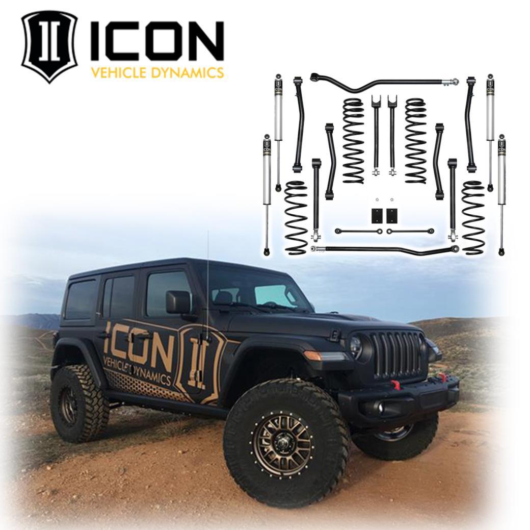 【ICON VEHICLE DYNAMICS(アイコン ビークル ダイナミクス)正規品】2.5インチ ステージ4 サスペンションキット/サスキットJeep Wrangler ジープ ラングラー JL2018年〜のサムネイル