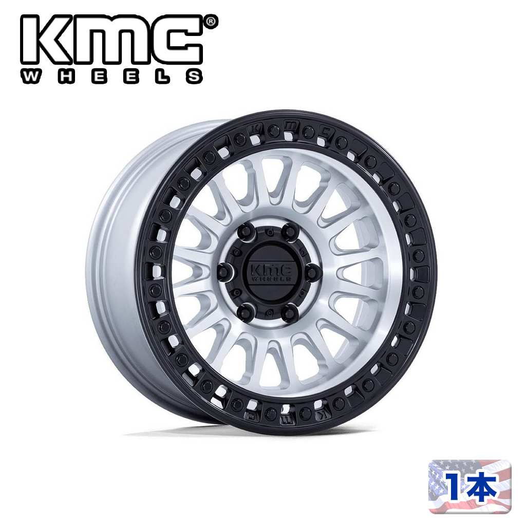 樂天商城 - 【KMC(ケーエムシー)日本販売代理店】18インチアルミホイール1本KM552 IMS18×9J 8H 165.1 ±0 CB125.1MACHINED W/ MATTE BLACK LIP 汎用