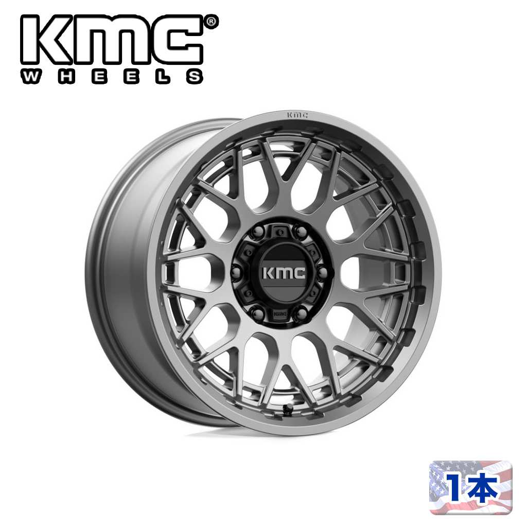 20 inches + - 【KMC（ケーエムシー）日本販売代理店】20インチアルミホイール 1本汎用 KM722 TECHNIC ANTHRACITE20×9J 8H 165.1 +18 CB125.1