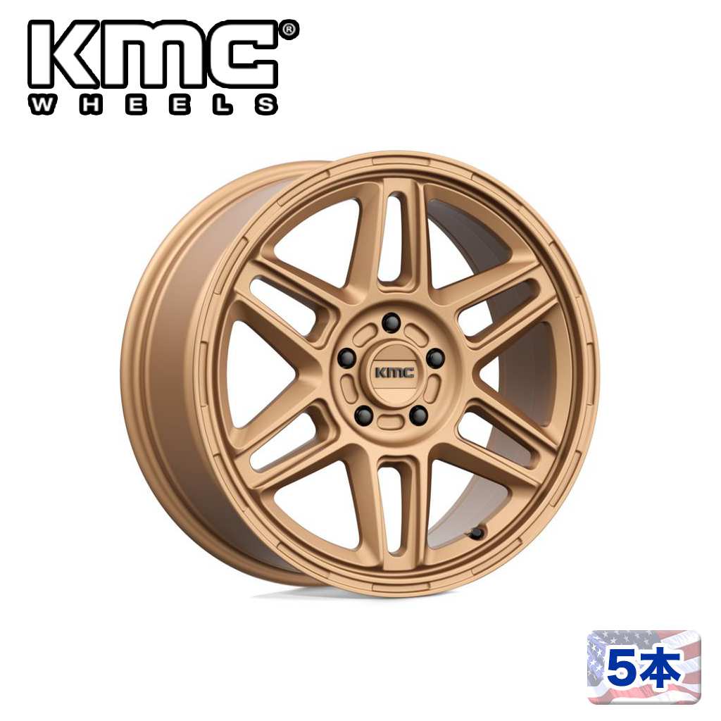 【KMC（ケーエムシー）日本販売代理店】17インチアルミホイール 5本汎用 KM716 NOMAD MATTE BRONZE17×8J 5H 108 +38 CB72.56のサムネイル