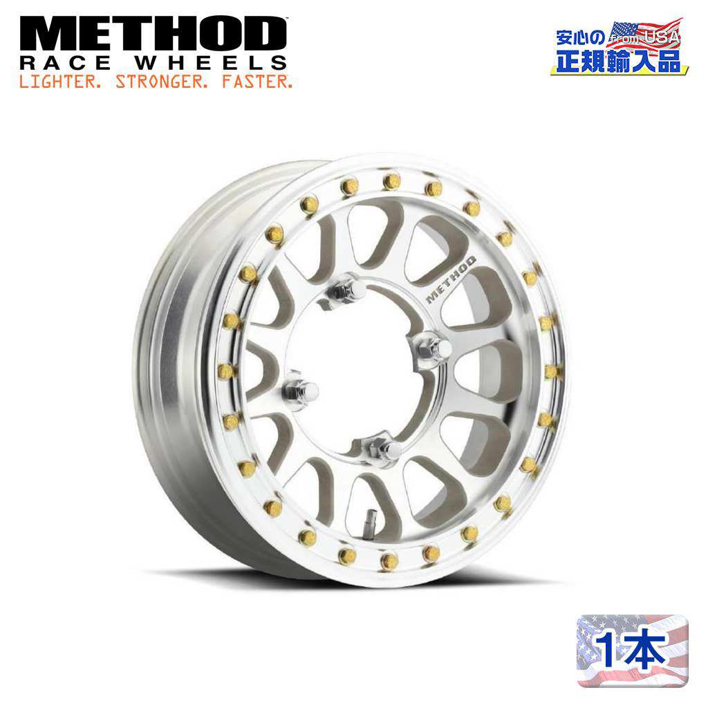 【Method Race Wheels(メソッドレース)正規代理店】15インチアルミホイール 1本MR401-R UTV Beadlock 15×5J 4H156 ±0 CB127汎用