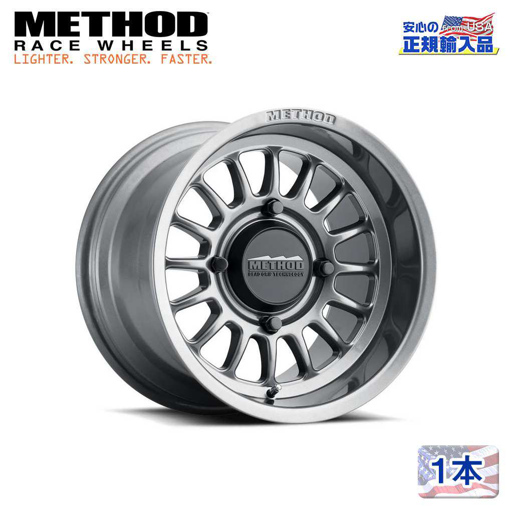 【Method Race Wheels(メソッドレース)正規代理店】15インチアルミホイール 1本MR411 15×7J 4H136 +38 CB106.25汎用