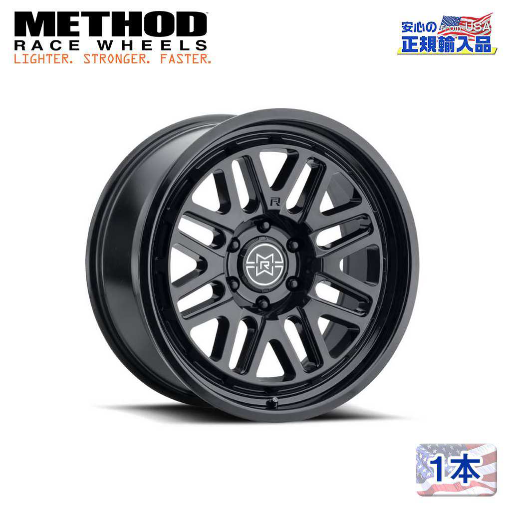 樂天商城 - 【Method Race Wheels (メソッドレース) 正規代理店】22インチアルミホイール 1本MR804 グロスブラック22×12 8H180 -40 CB124.1 汎用