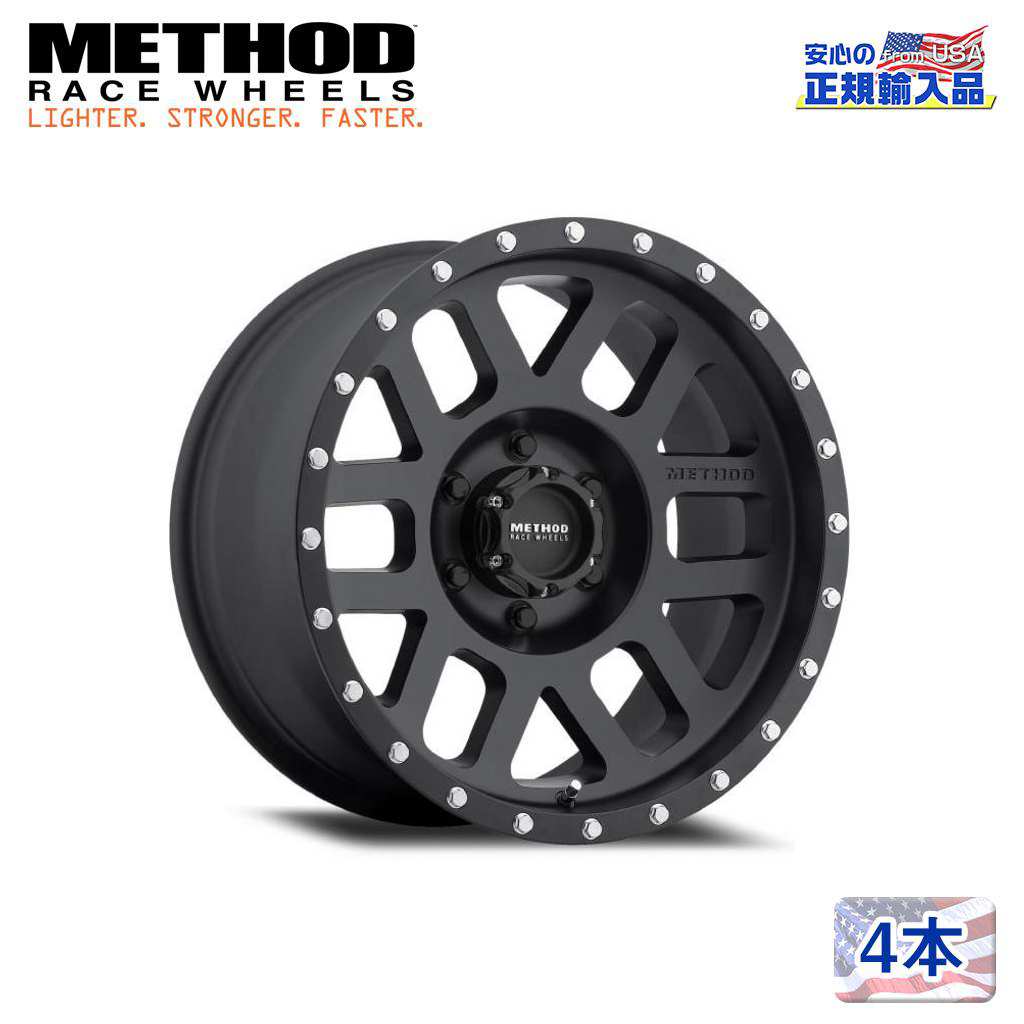 【Method Race Wheels(メソッドレース)正規代理店】18インチアルミホイール 4本セットMR306 Mesh 18×9J 6H135 +18 CB94汎用