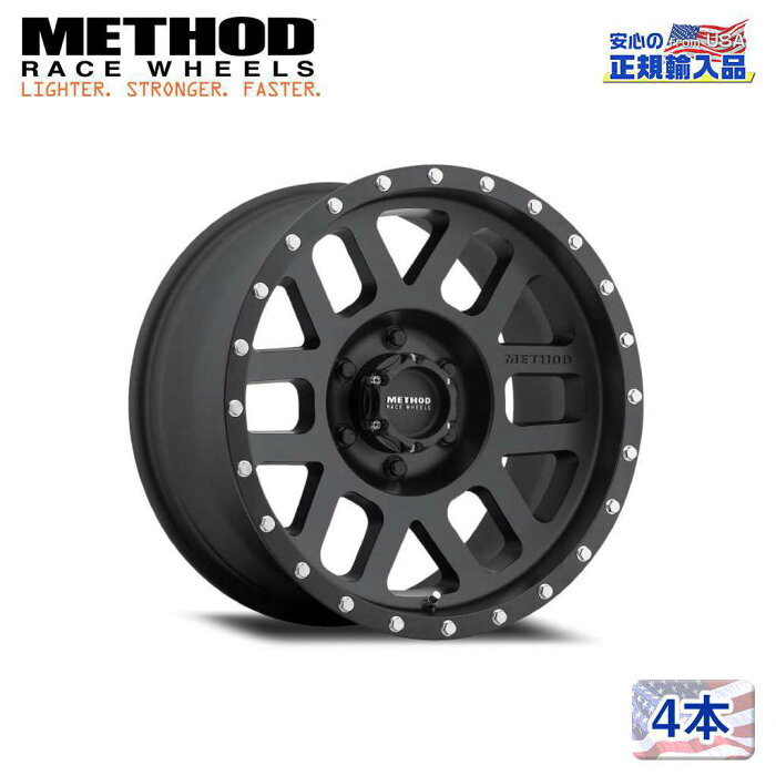 【Method Race Wheels(メソッドレース)正規代理店】18インチアルミホイール 4本セットMR306 Mesh 18×9J 6H135 +18 CB94汎用