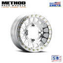 【Method Race Wheels(メソッドレース)正規代理店】15インチアルミホイール 5本MR413 Beadlock ポリッシュ15X10 4H156 +25 CB120 汎用