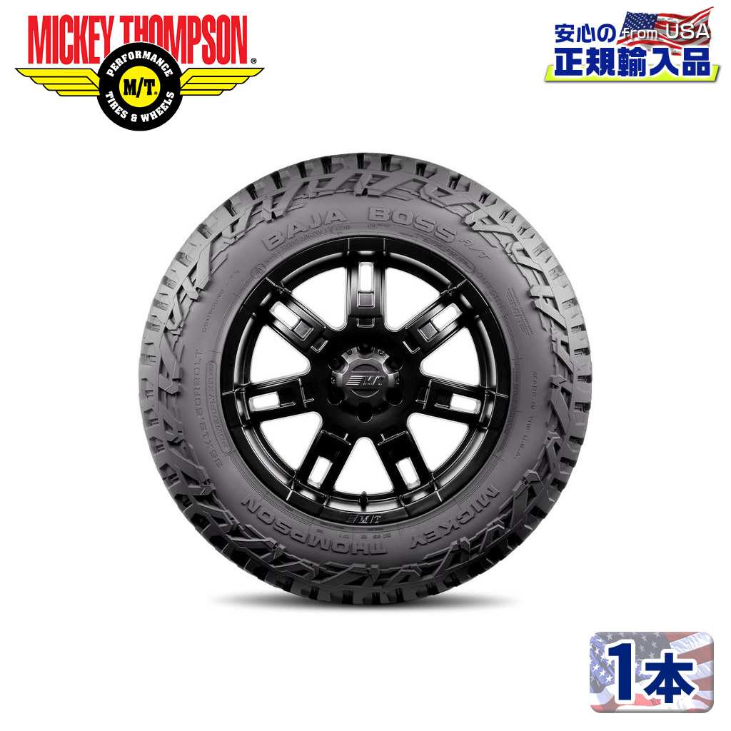 Rakuten - 【MICKEY THOMPSON (ミッキートンプソン) 日本正規輸入総代理店】BAJA BOSS A/T 22インチタイヤ 1本35X12.50R22LTブラックレター ラジアル AT汎用