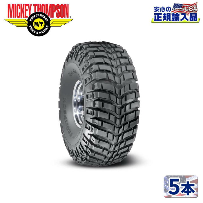 【MICKEY THOMPSON (ミッキートンプソン) 日本正規輸入総代理店】タイヤ5本BAJA CLAW (バハクロウ) 46x19.520LT ブラックレター バイアス