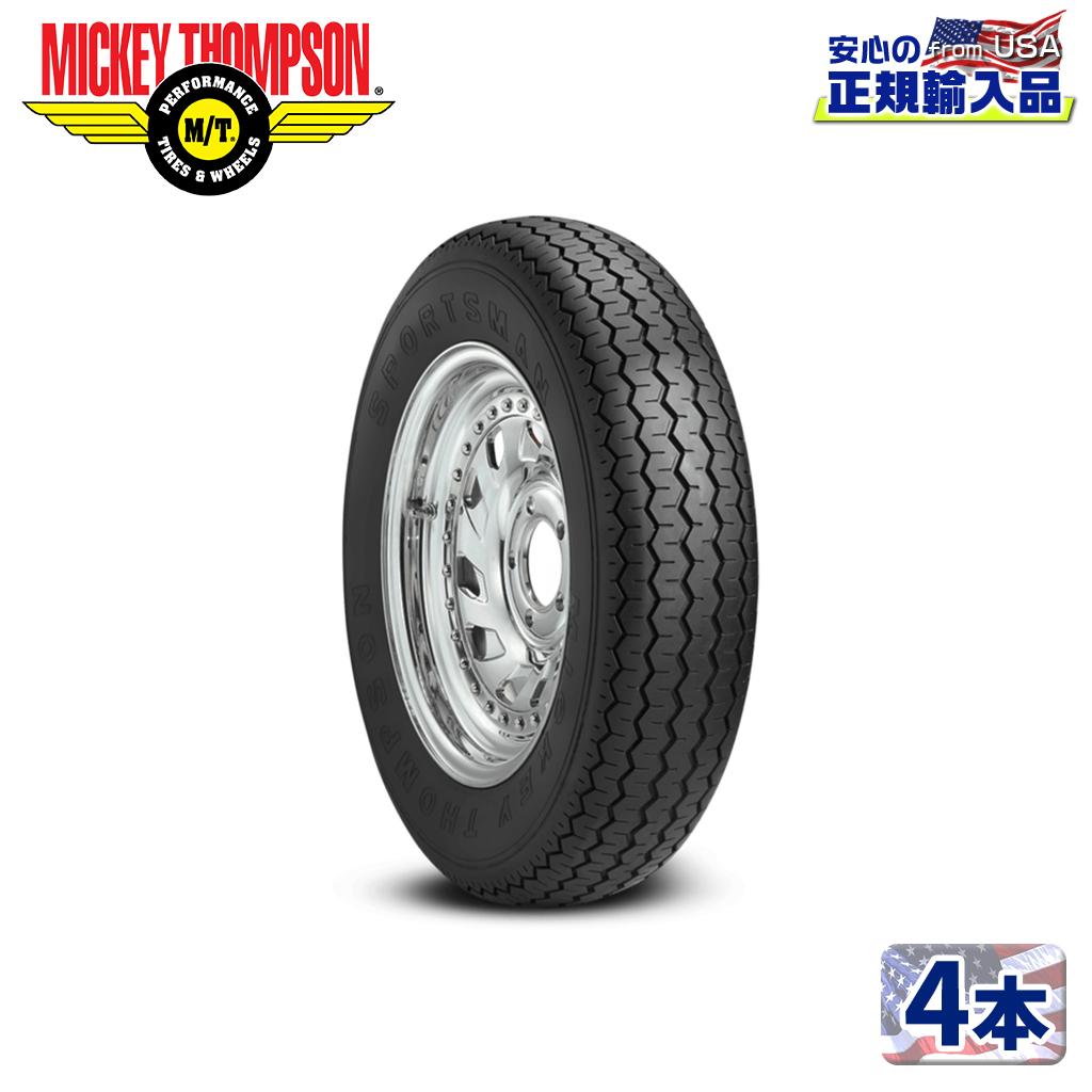 【MICKEY THOMPSON (ミッキートンプソン) 日本正規輸入総代理店】タイヤ4本SPORTSMAN FRONT (スポーツマン フロント ) 26X7.50-15LT バイアス