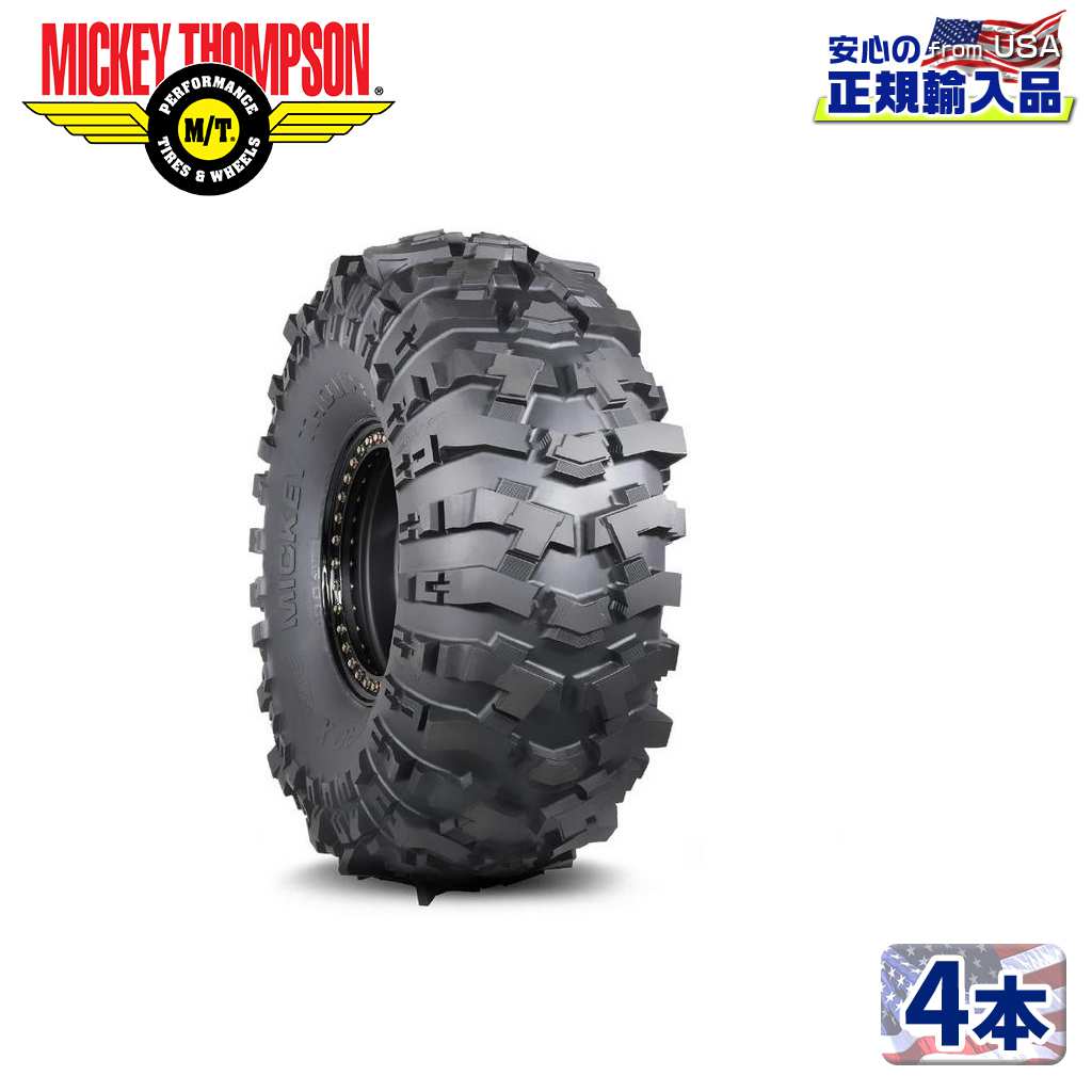 【MICKEY THOMPSON (ミッキートンプソン) 日本正規輸入総代理店】BAJA PRO X 17インチタイヤ 4本43X14.50-17LTブラックレター バイアス エクストリームテレーン汎用