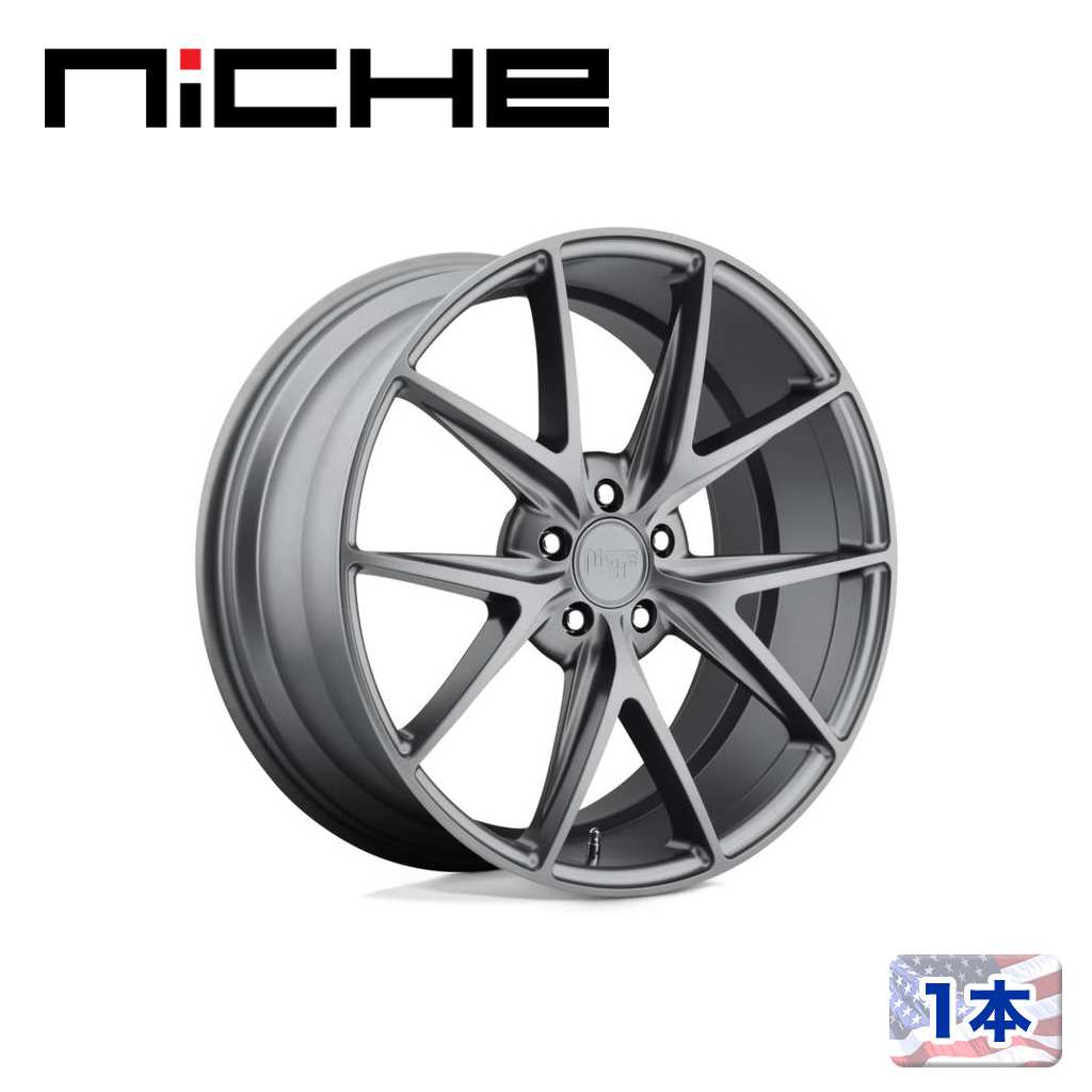 樂天商城 - 【NICHE（ニッチェ）日本総代理店】19インチアルミホイール 1本汎用 M116 MISANO マットガンメタル19×8.5J 5H 112 +34 CB66.56