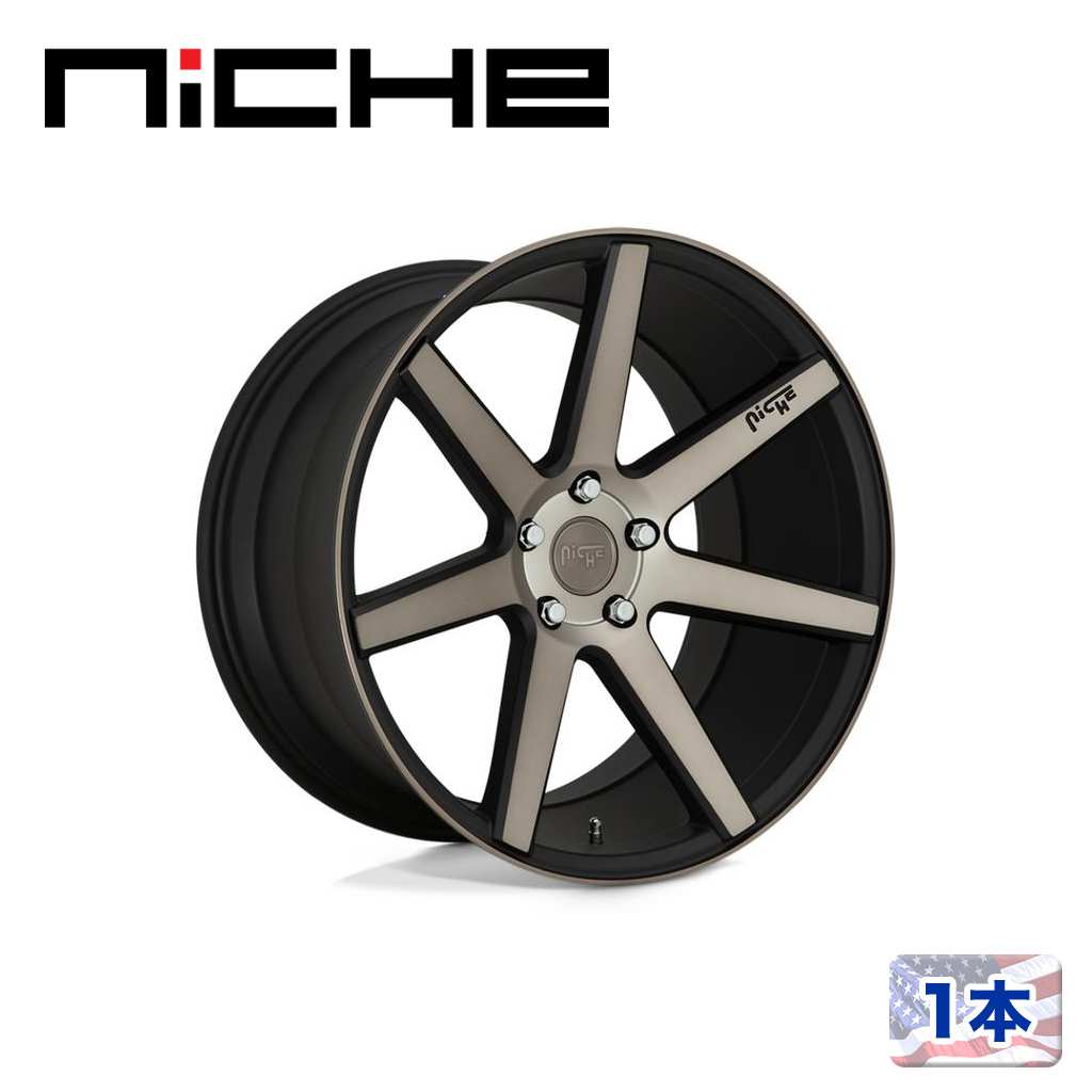 樂天商城 - 【NICHE（ニッチェ）日本総代理店】19インチアルミホイール 1本汎用 M150 VERONA マットブラックマシーン19×8.5J 5H 112 +42 CB66.56