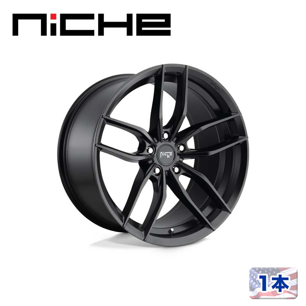 乐天商城 - 【NICHE（ニッチェ）日本総代理店】17インチアルミホイール 1本汎用 M203 VOSSO マットブラック17×8J 5H 108 +40 CB72.56