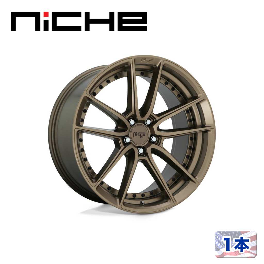 樂天商城 - 【NICHE（ニッチェ）日本総代理店】18インチアルミホイール 1本汎用 M222 DFS マットブロンズ18×8J 5H 114.3 +40 CB72.56
