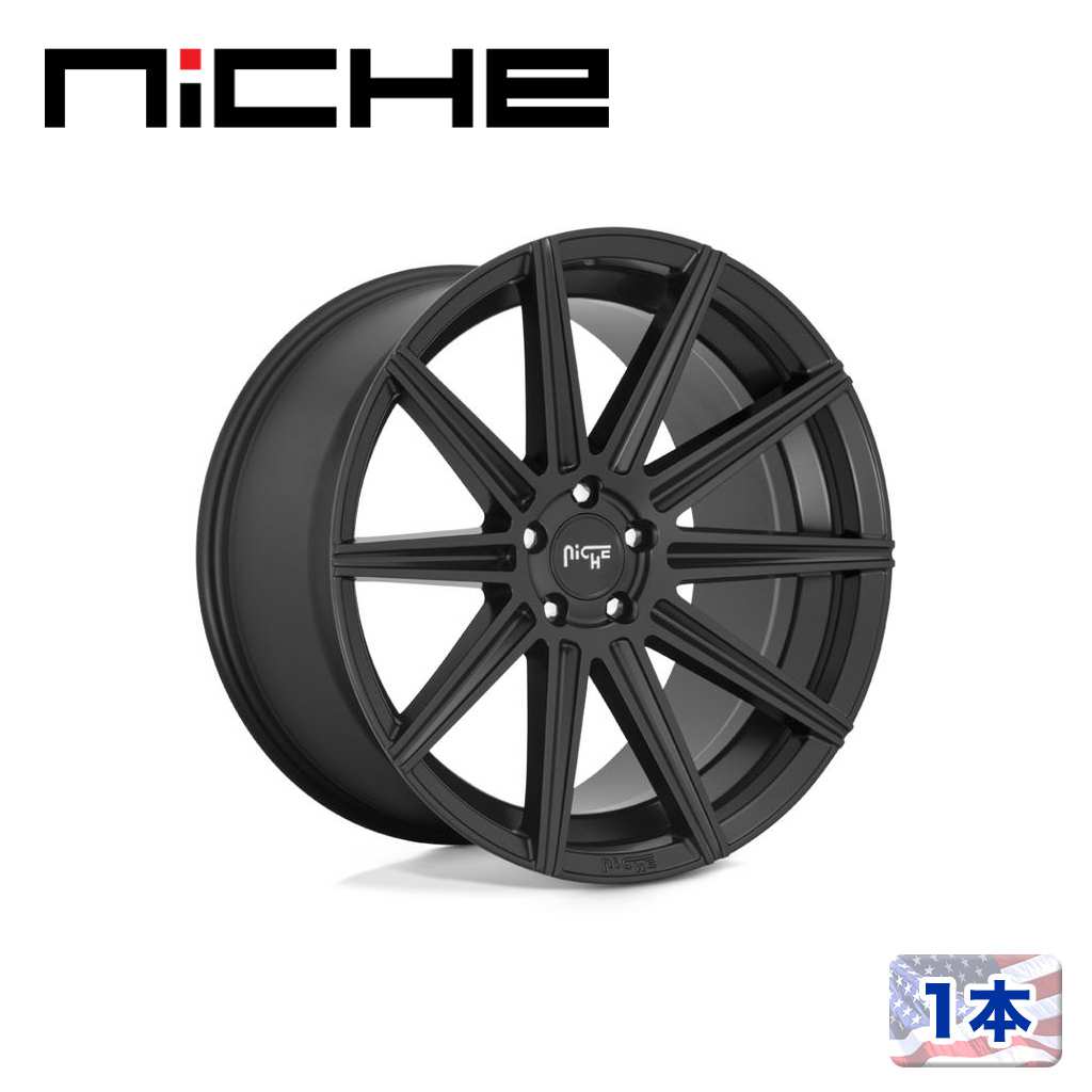 【NICHE（ニッチェ）日本総代理店】20インチアルミホイール 1本汎用 M242 TIFOSI マットブラック20×10.5J 5H 114.3 +40 CB72.56