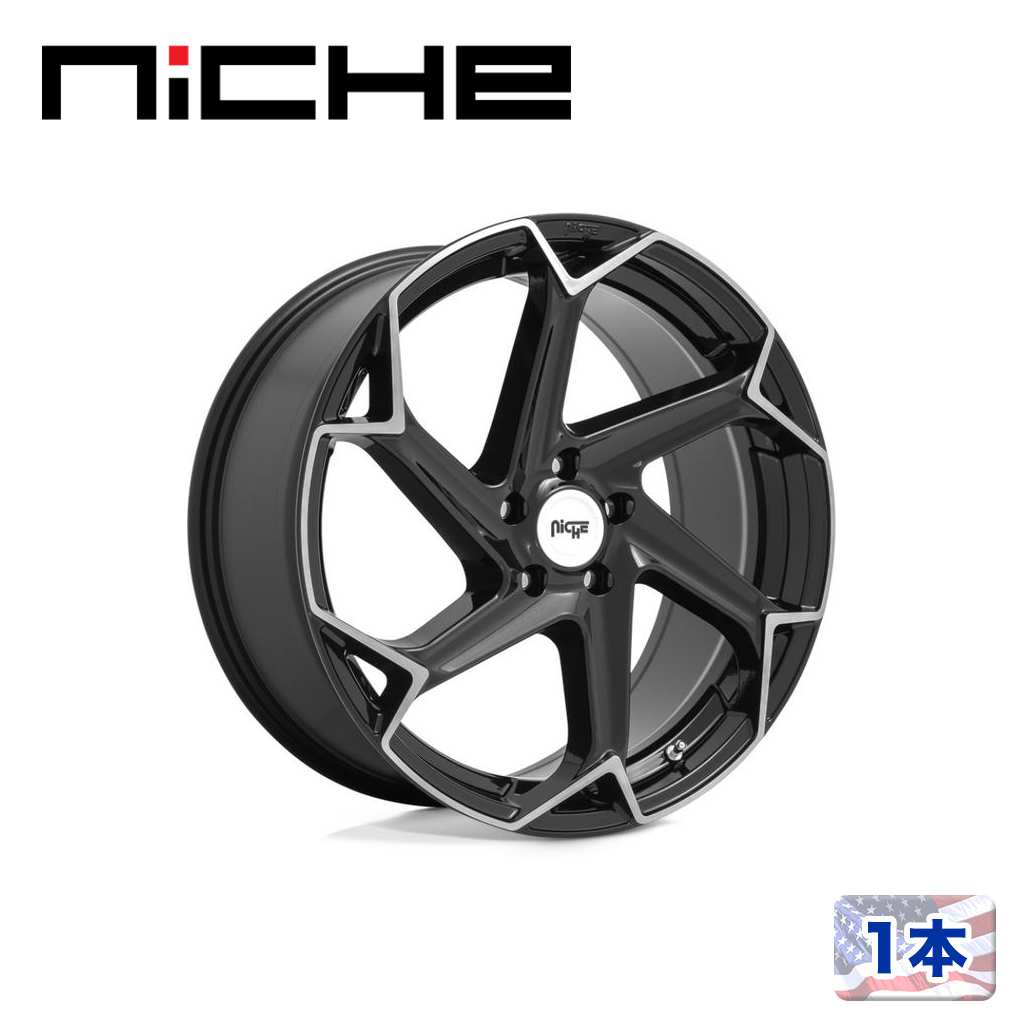 樂天商城 - 【NICHE（ニッチェ）日本総代理店】20インチアルミホイール 1本汎用 M255 FLASH グロスブラックブラッシュ20×10.5J 5H 112 +40 CB66.56