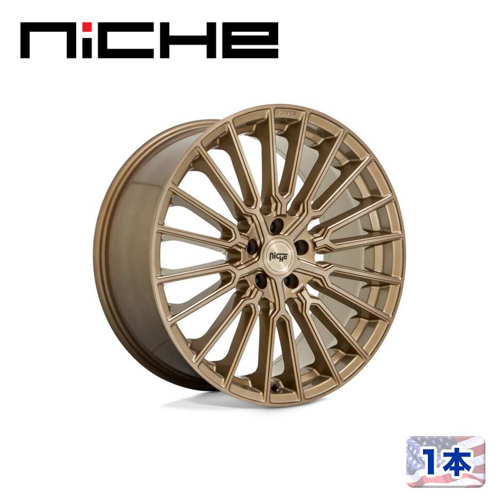 樂天商城 - 【NICHE（ニッチェ）日本総代理店】20インチアルミホイール 1本汎用 M264 PREMIO ブロンズブラッシュ20×10.5J 5H 120 +35 CB72.56