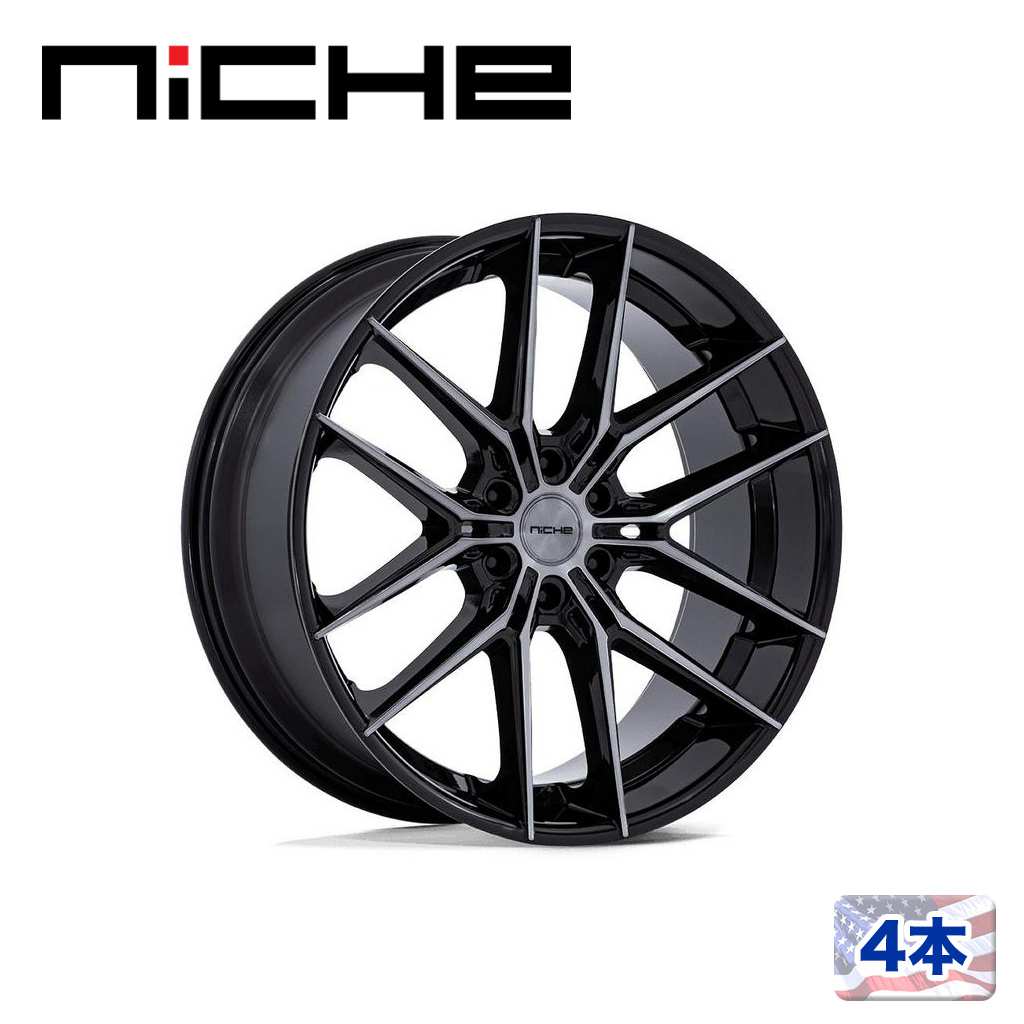 乐天商城 - 【NICHE 正規品】24インチ アルミホイール 4本NC280 PRODIGY 6 24×10 6H 139.7 +20 CB106.1GLOSS BLACK DARK TINTED CLEAR(グロスブラックダークティントクリア)汎用/NC280BT24106820